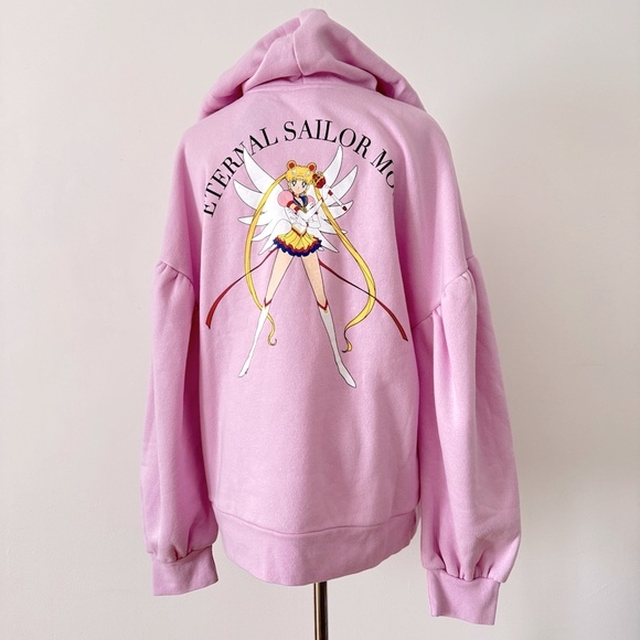 NWT Sailor Moon Embroidered Print Sweater - Picture 1 of 6